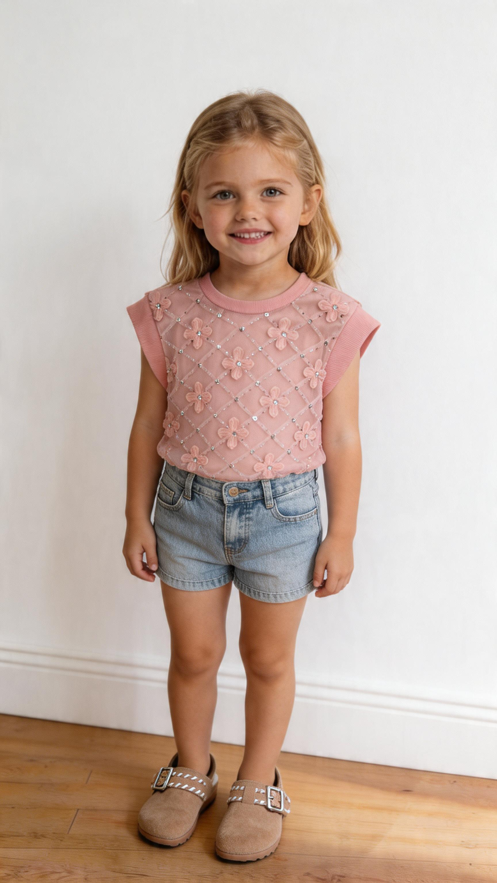 Completo PAILLETTES 4-14A - ROSA