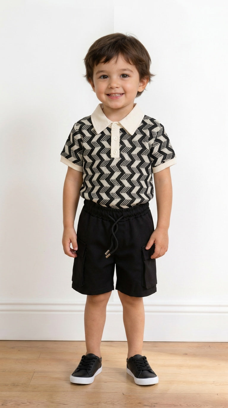 Polo ZIGHI 12-36M - NERO