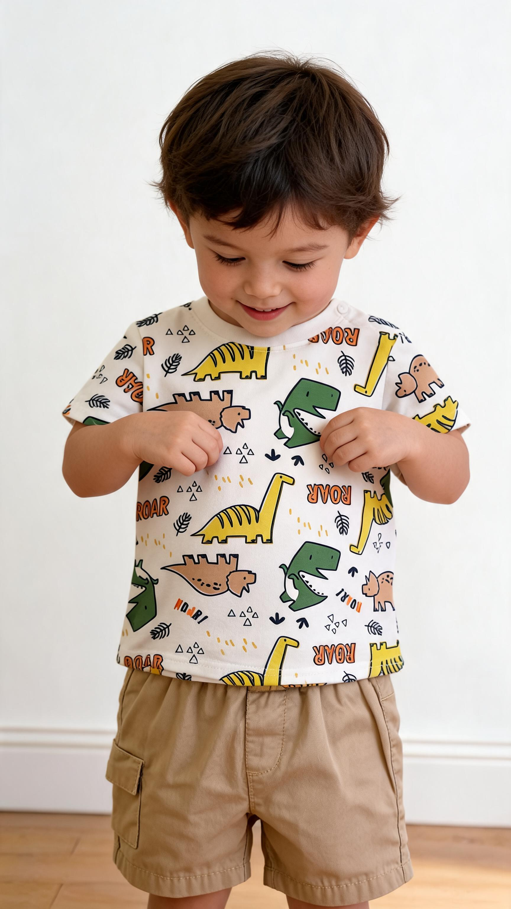 Completo DINOSAURO 3-18M - BEIGE