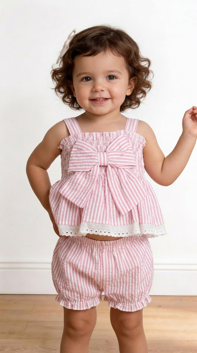 Coordinato FIOCCO 3-18M - ROSA