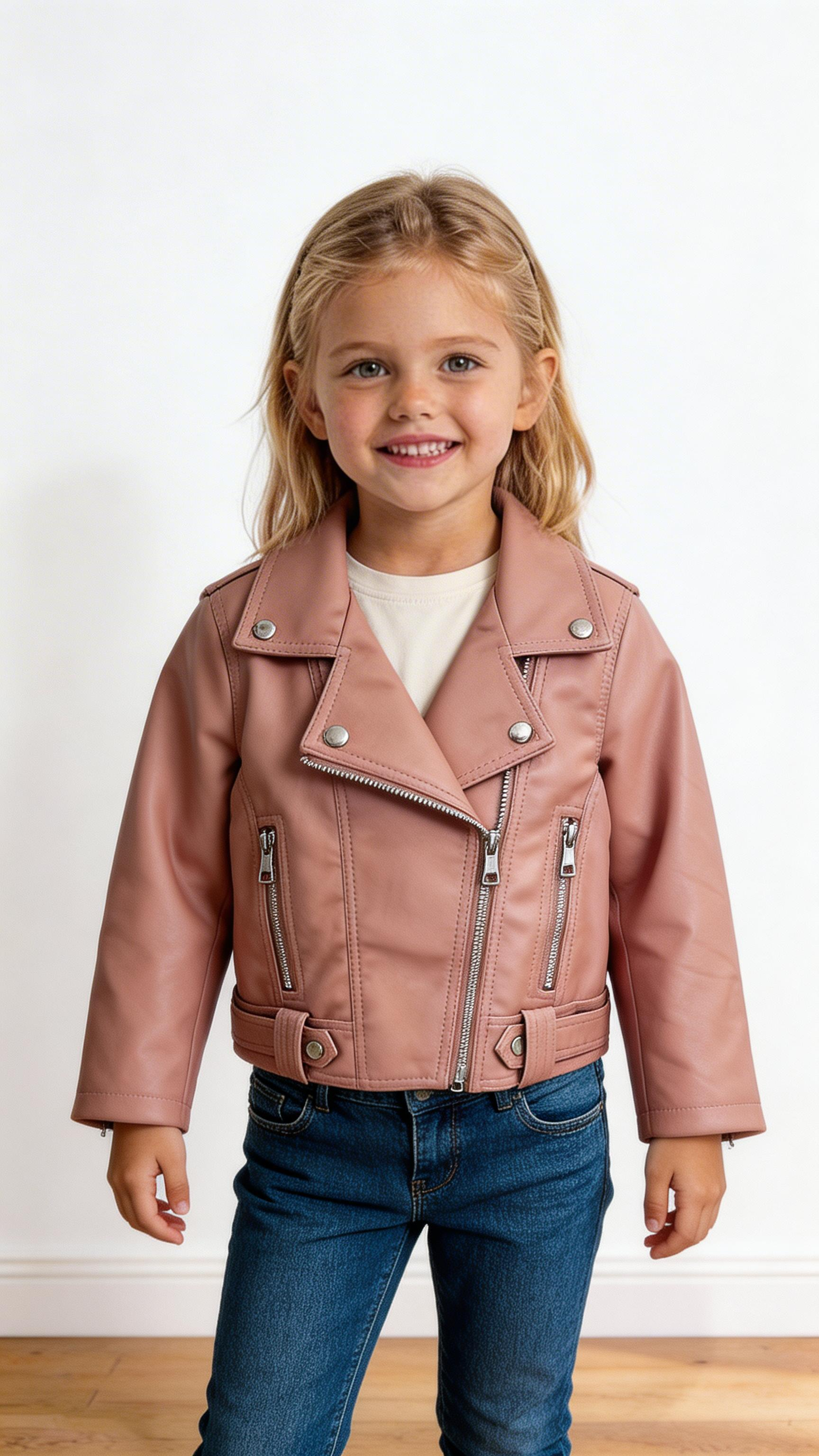 Chiodo IN ECOPELLE 4-10A - ROSA