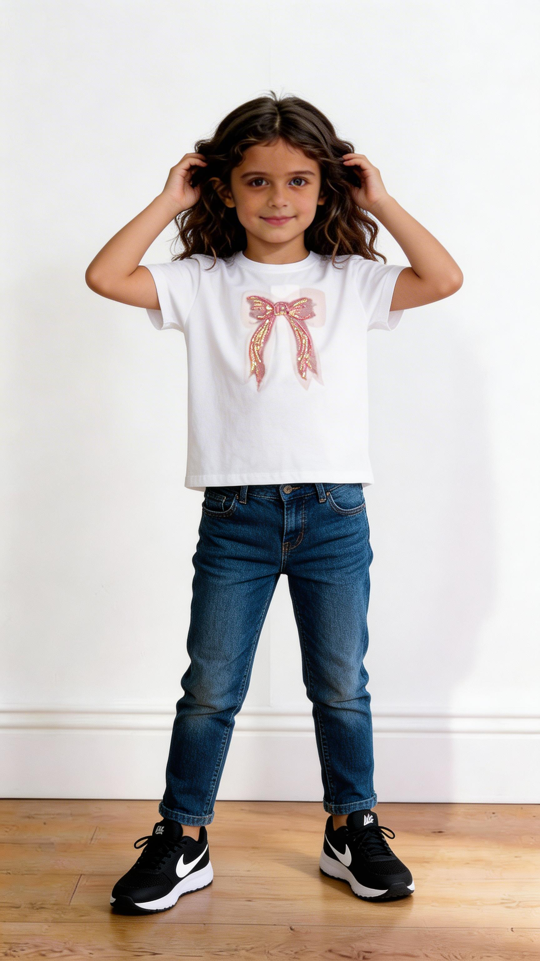 T-shirt FIOCCO 8-16A - BIANCO
