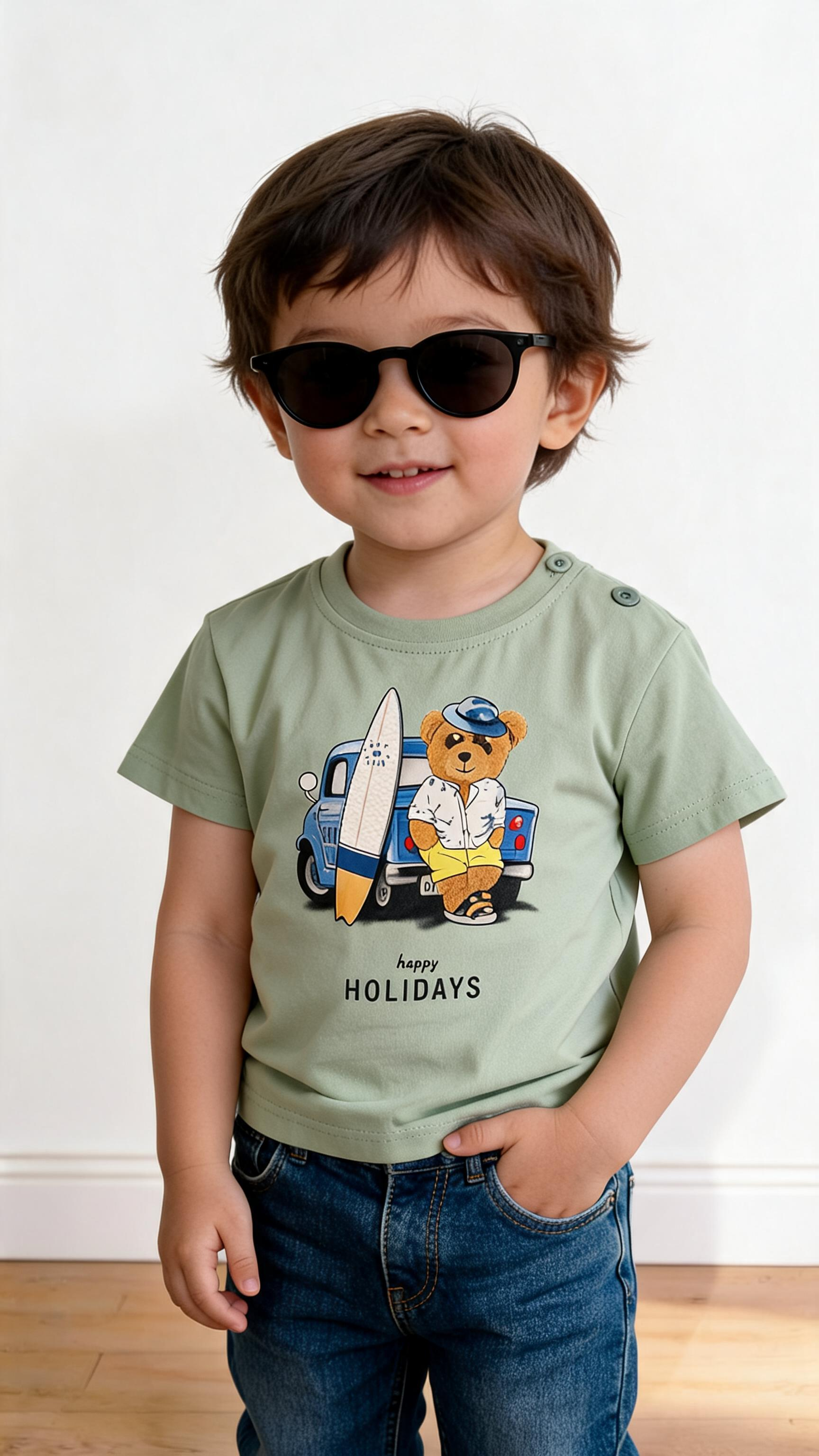 T-shirt ORSETTO 12-36M - VERDE