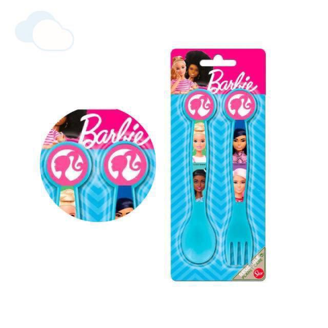 Set POSATE IN PLASTICA DISNEY - ROSA BARBIE
