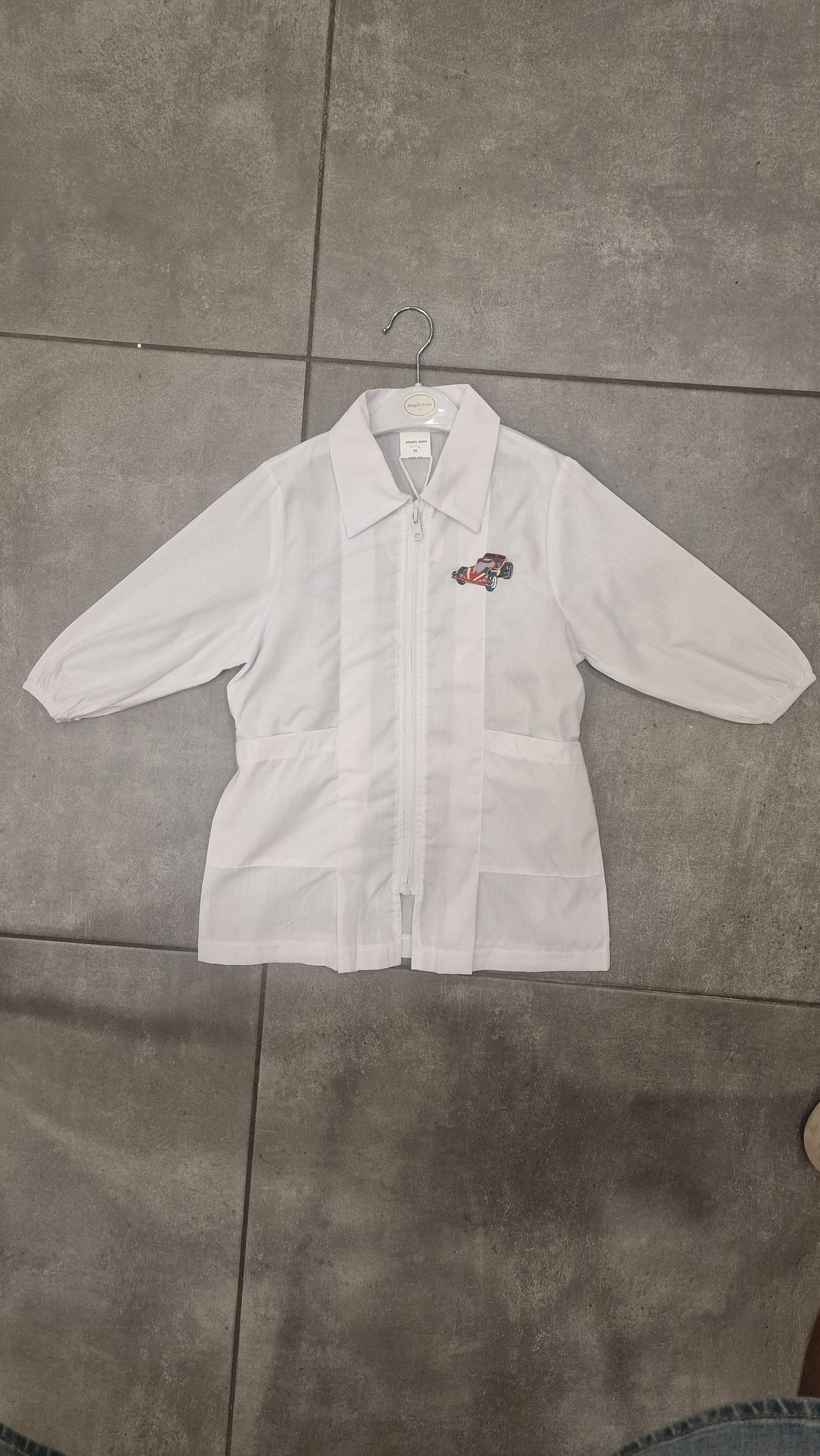 Grembiule ASILO ANGEL CERNIERA - BIANCO