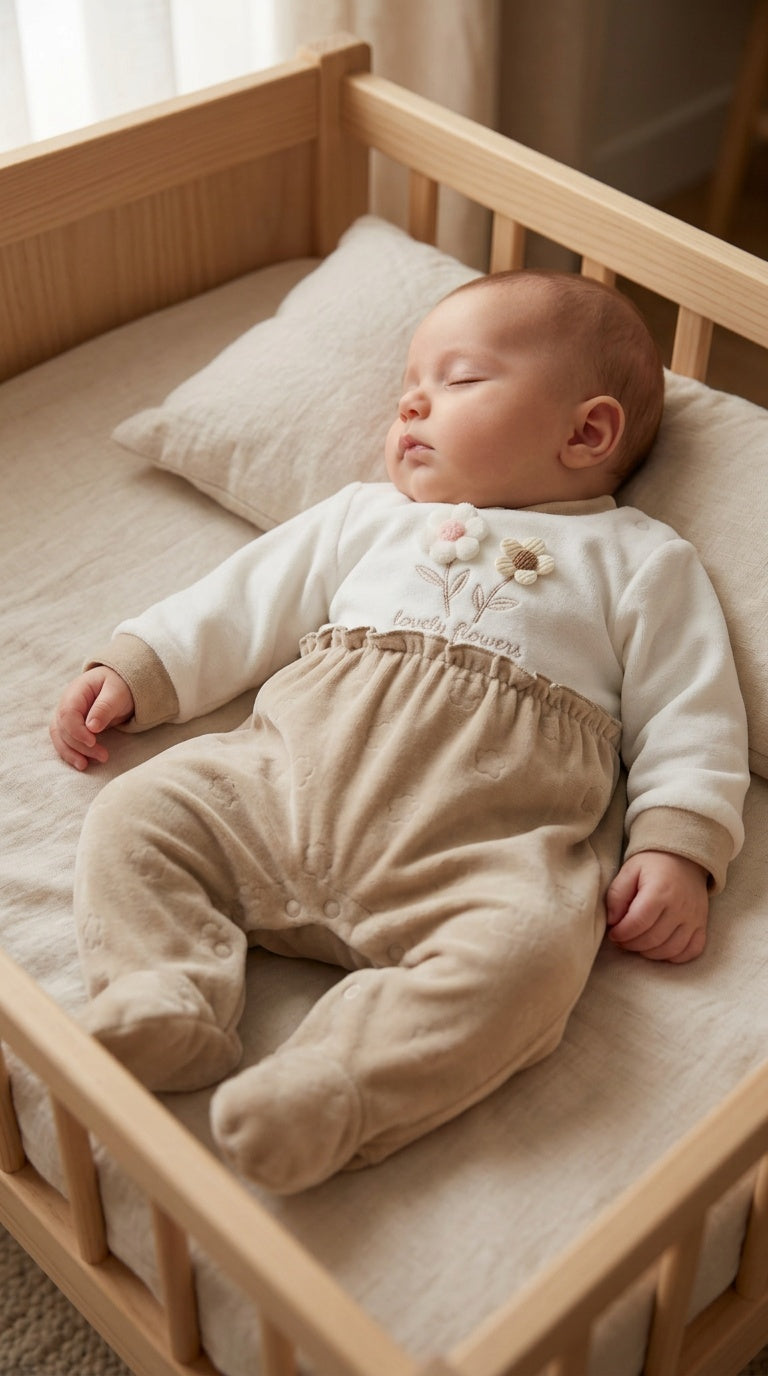 Set TUTINA + BAVETTA + CAPPELLINO - BEIGE