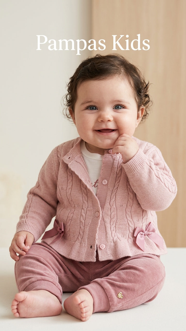 Completo BUTTERFLY 3PZ 6-24M - ROSA