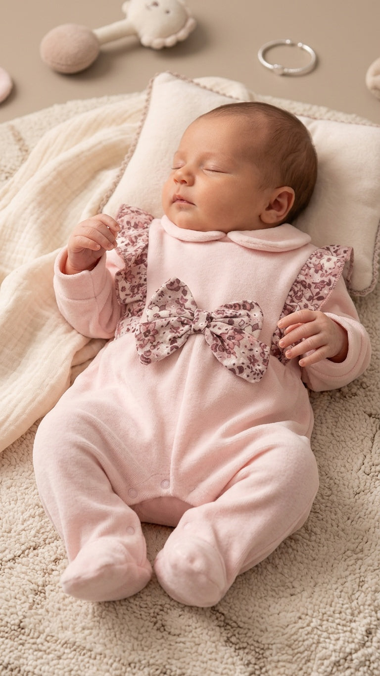 Tutina FIOCCO 1-9M - ROSA