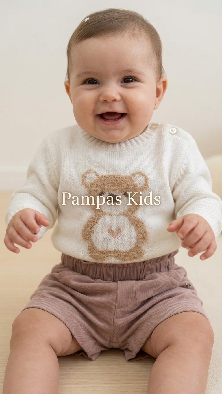 Completo ORSETTO VELLUTO 3-18M - PANNA