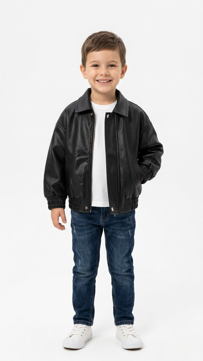Bomber ECOPELLE 4-14A - NERO