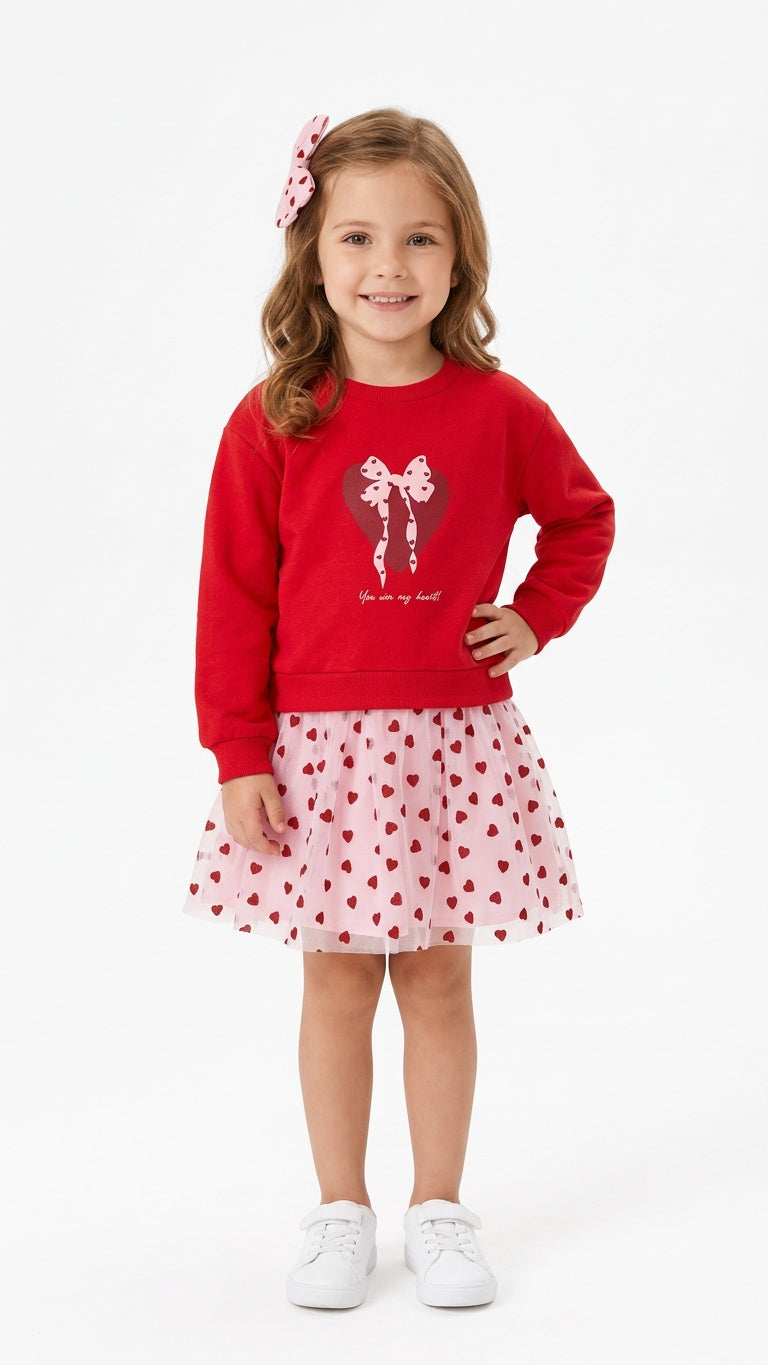 Vestito FIOCCHETTI E POIS - ROSSO