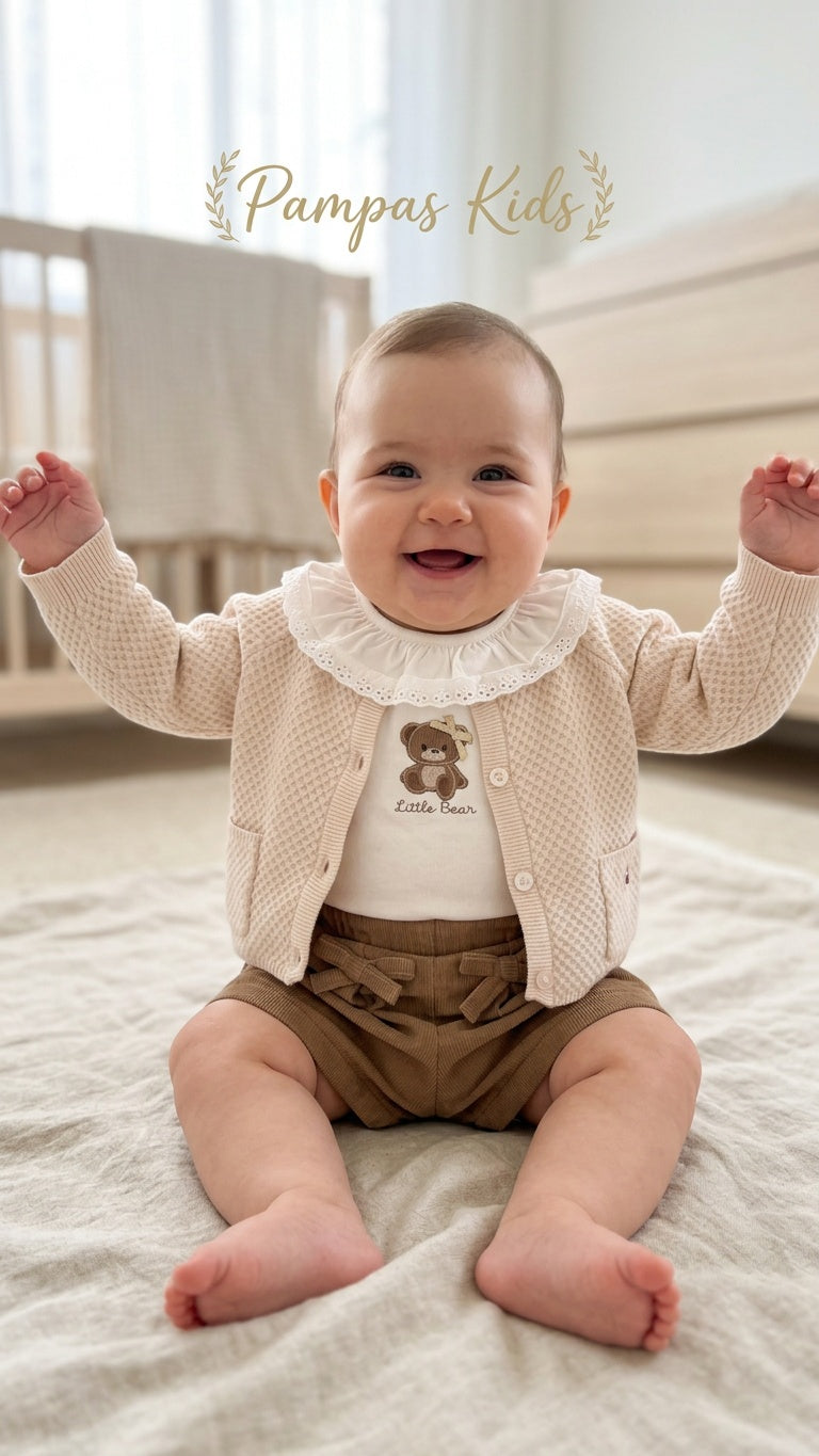 Completo 3PZ LETTLI BEAR 3-18M - BEIGE