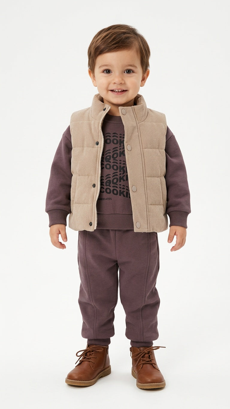 Completo TUTA CON SMANICATO 12-36M - BEIGE