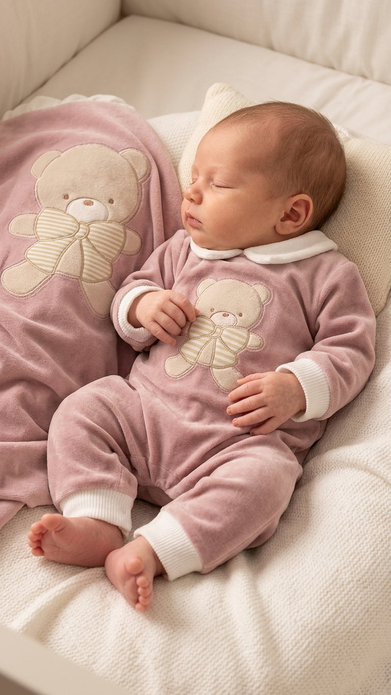 Set TUTINA + COPERTA 1-3M - ROSA
