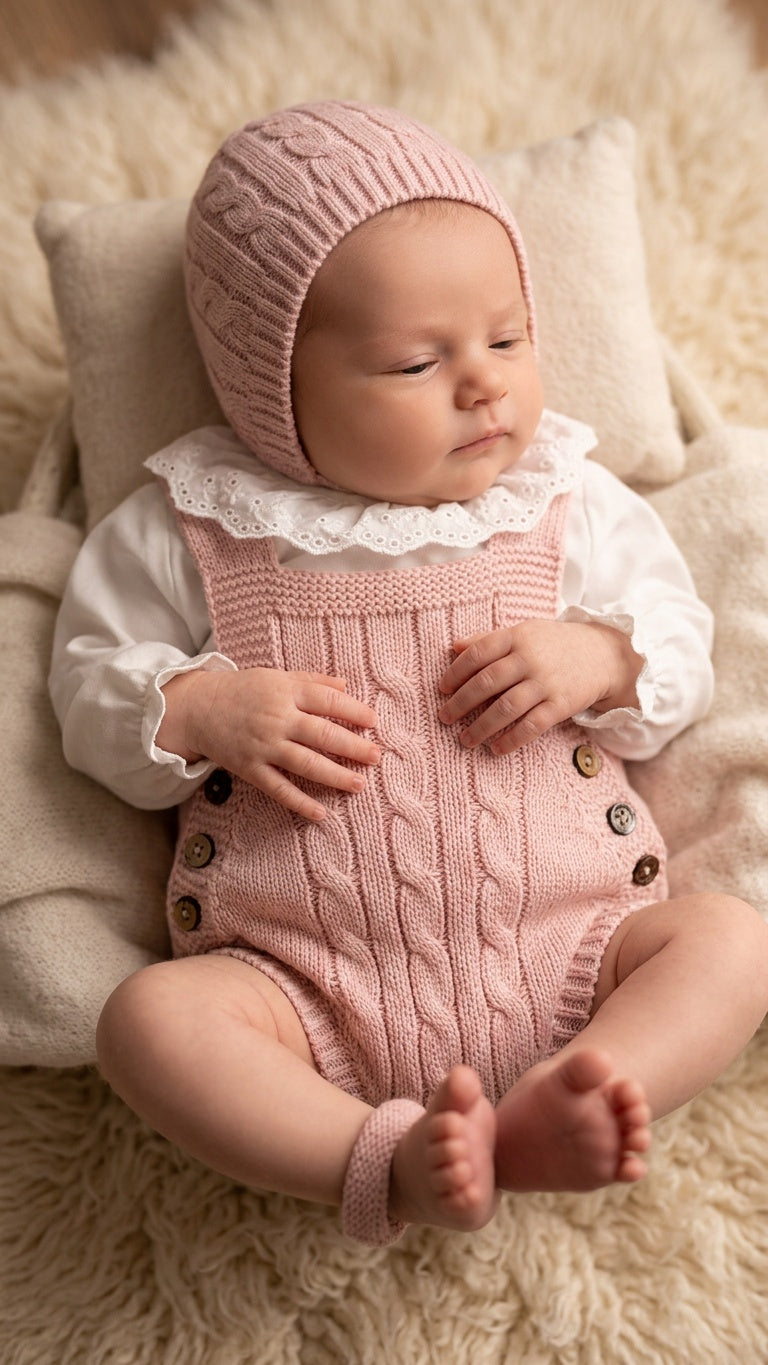 Set Pagliaccetto CON CUFFIA+BABBUCCE - ROSA
