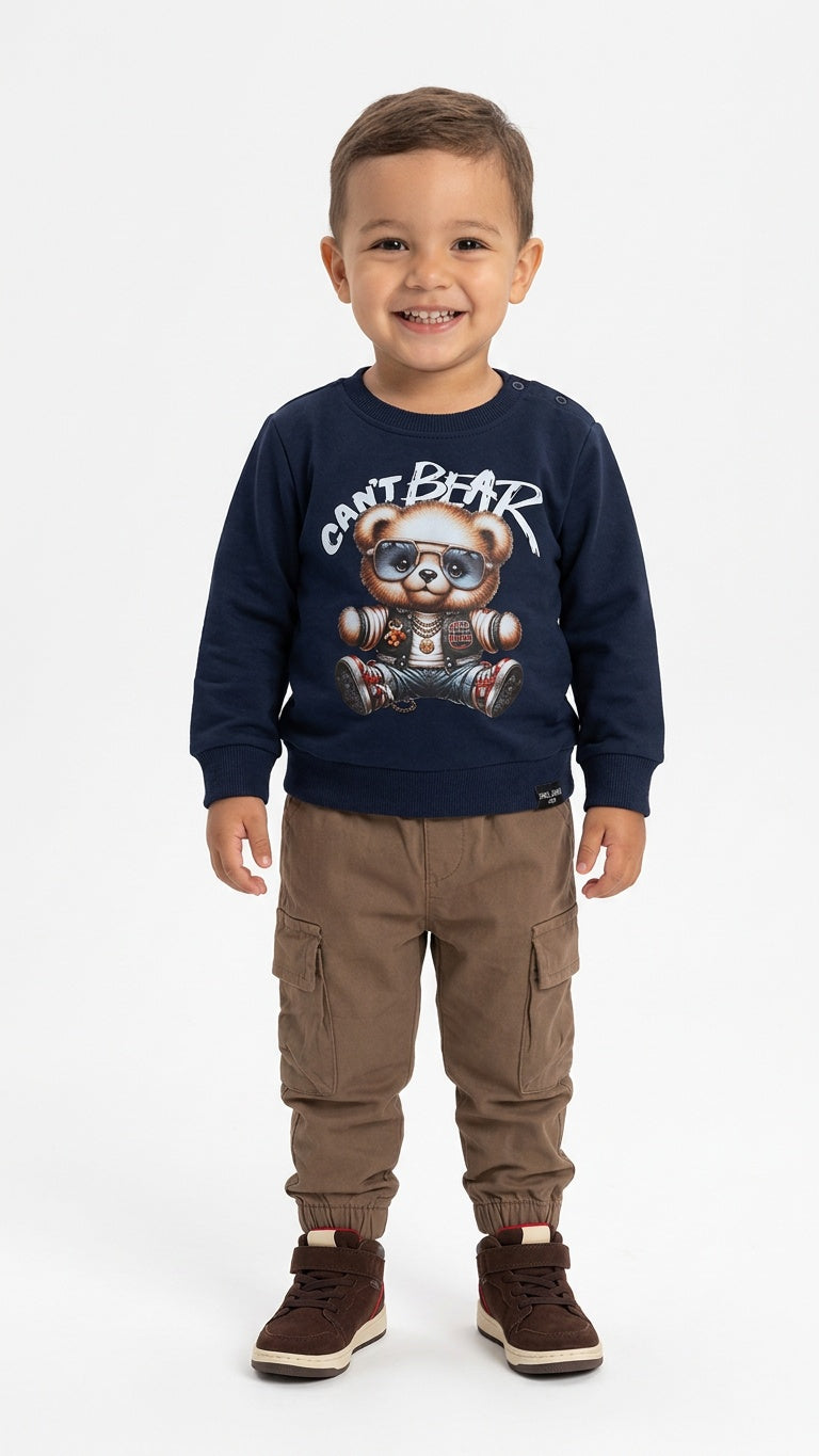Completo CAN'T BEAR 12-36M - BLU