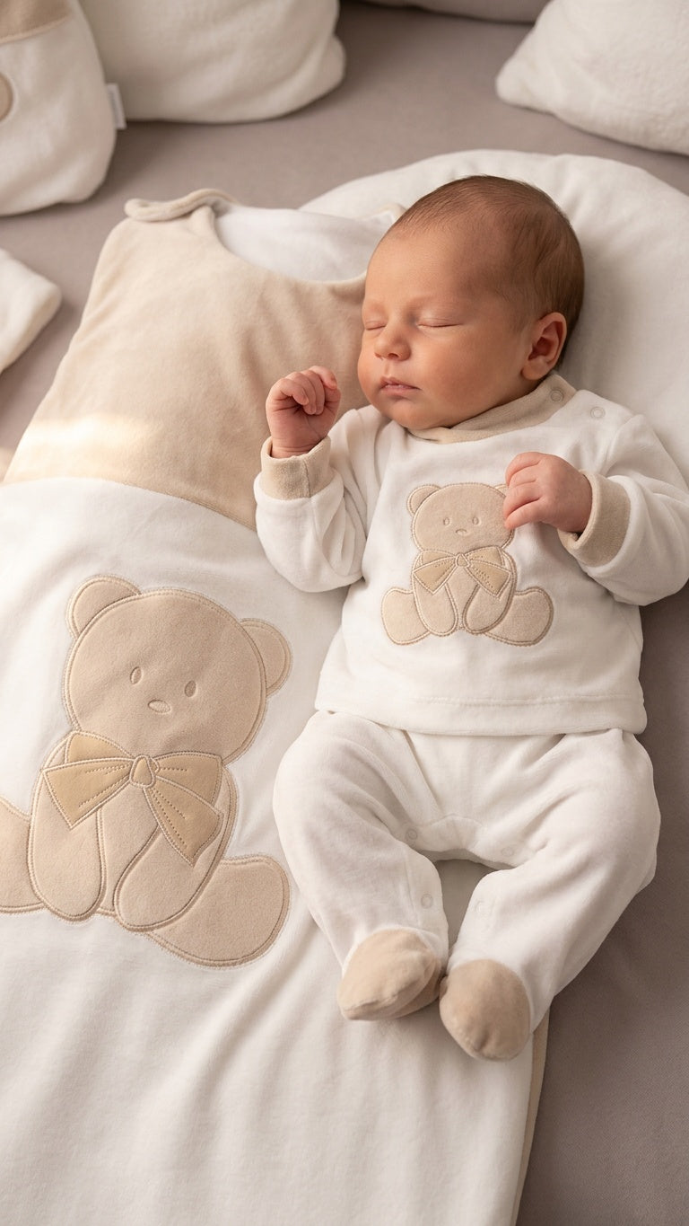Set TUTINA + COPERTA 1-3M - PANNA