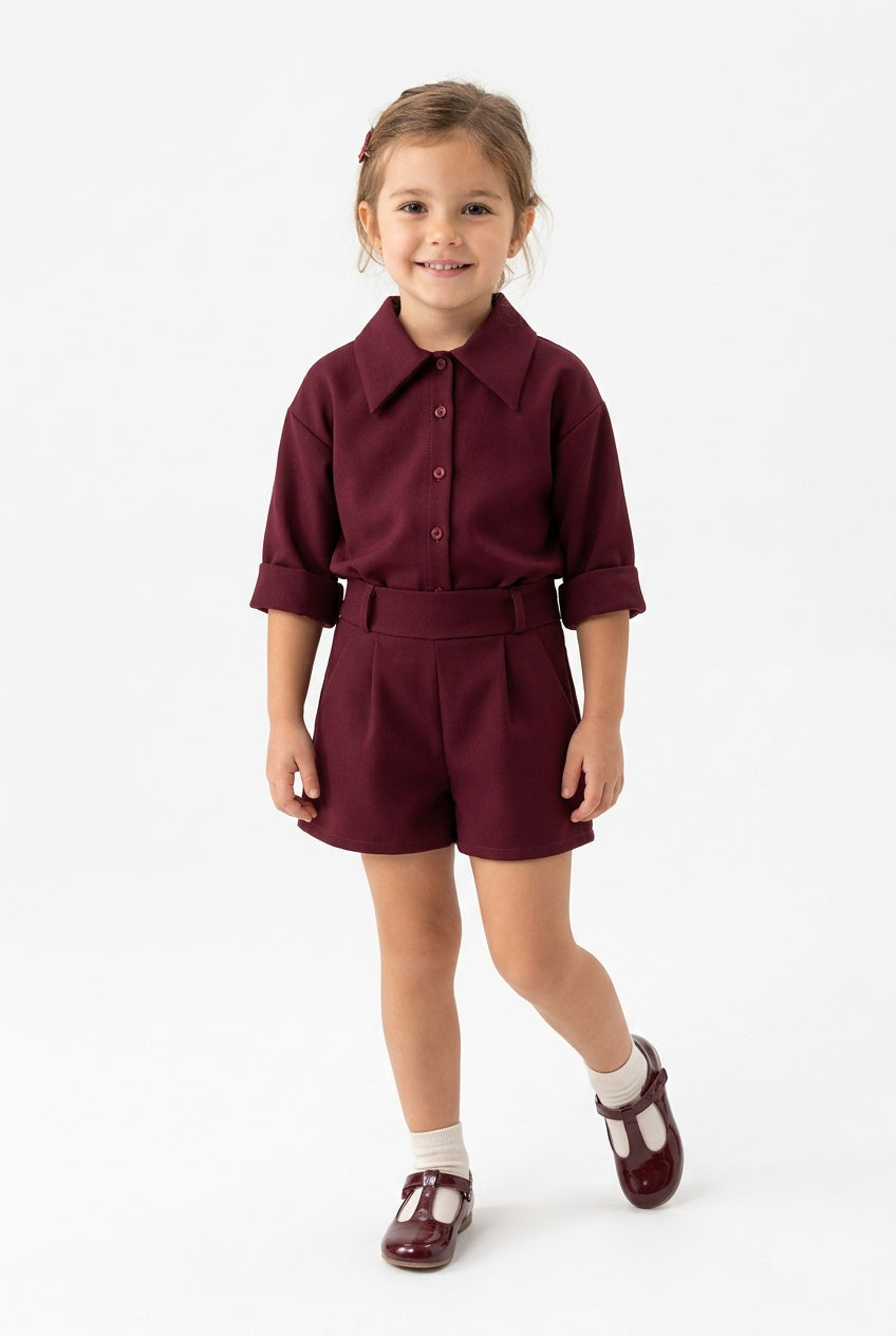 Shorts JOY 4-14A - BORDEAUX