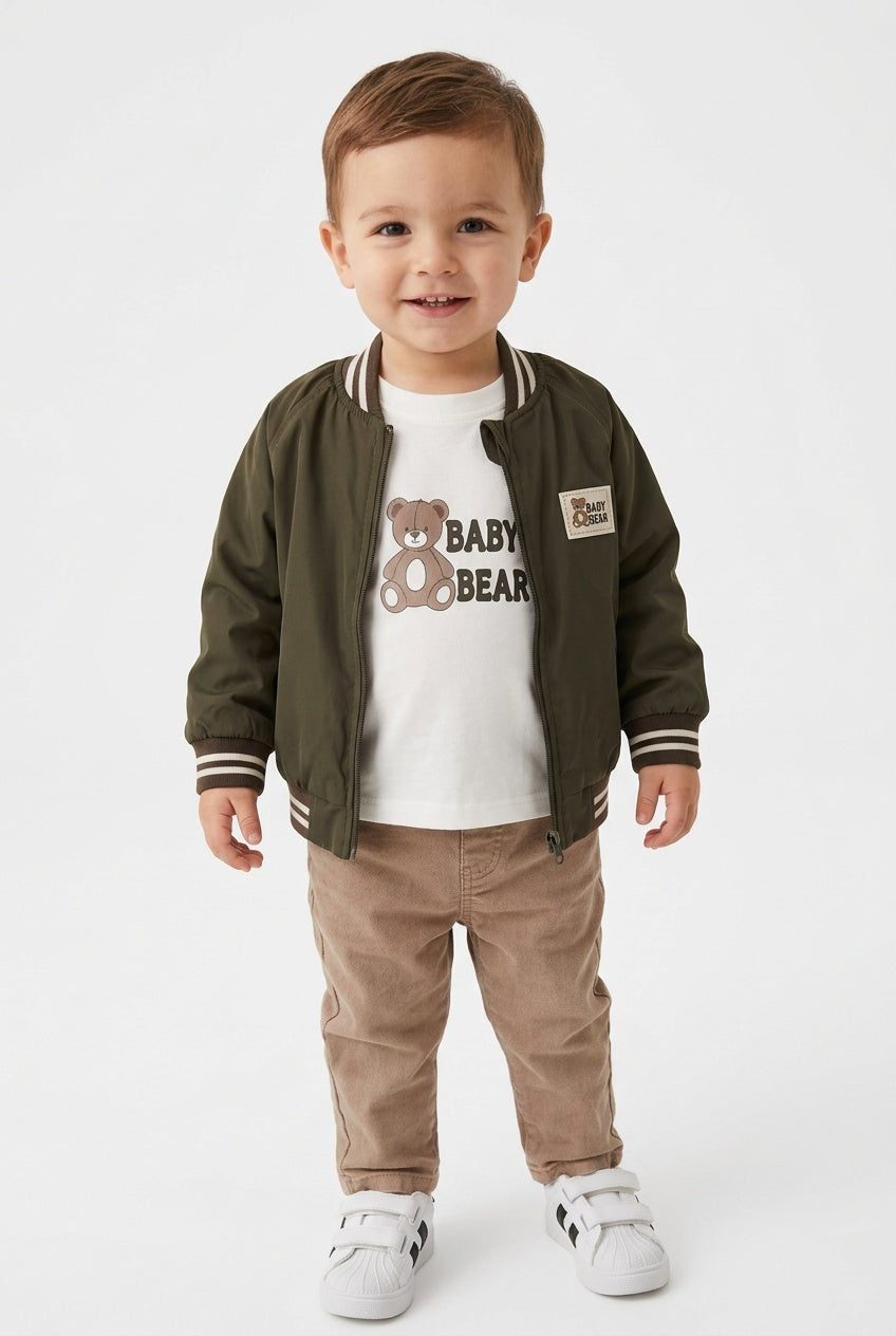 Completo CON GIUBBINO BABY BEAR 6-24M - VERDE