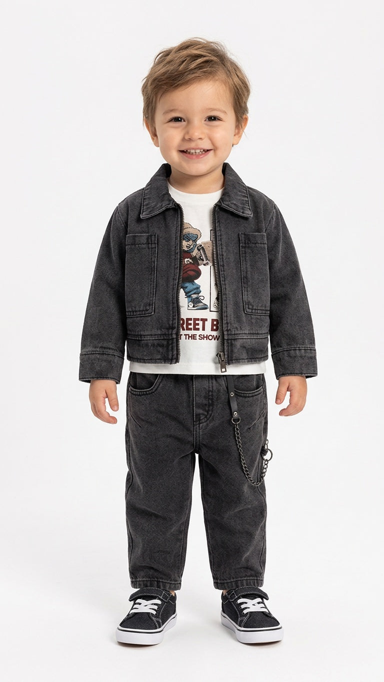 Coordinato IN JEANS GANG 12-36M - JEANS