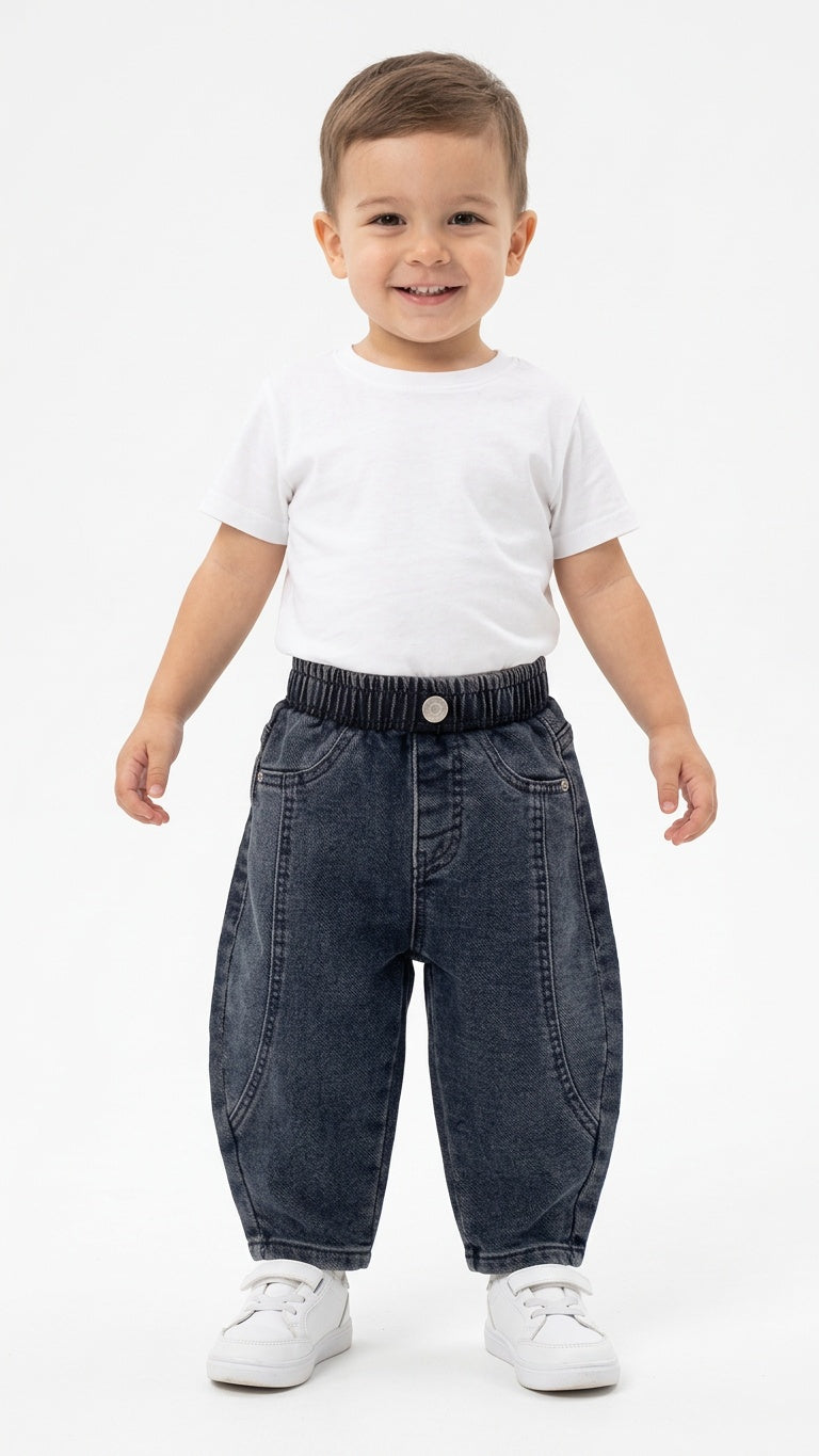 Jeans BALLON CON ELASTICO 12-36M - JEANS